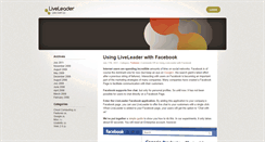 Desktop Screenshot of blog.liveleader.com